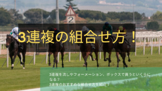 競馬 3連複 組み合わせ方